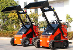 Skid-Steer Loader Tracked 22.1 HP Honda EPA Gasoline Engine for Gardens, Farming
