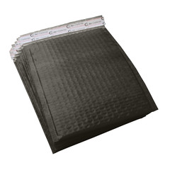 AirnDefense 500 #000 4X8″ Black Poly Bubble Mailers Shipping Padded Envelope