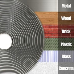 LLPT Butyl Seal Putty Tape White 1 Inch x 33 Feet for Leak Proof RV Repair Windo