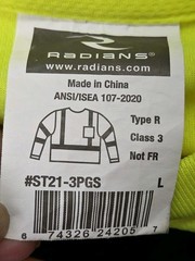 Radians Unisex Adult Vis Safety-Shirts, Hi-vis Yellow Large US