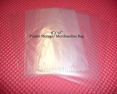 50 Clear Merchandise Bags 9”x 12” Plastic 1.5 Mil Product / Apparel Bags 9×12