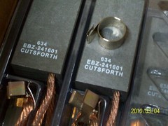 NEW OLD STOCK CUTSFORTH MOTOR BRUSH KIT EBZ-241601 3″X1.5″X1′