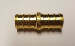 25 Pcs. 1/2″ Pex Coupling – Lead Free Brass, Half Inch Crimp Coupling 23-3-4=25