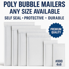 ANY SIZE POLY BUBBLE MAILERS SHIPPING MAILING PADDED BAGS MAILER ENVELOPES SELF