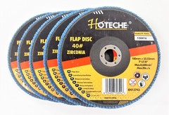 Lot of (5) Premium Zirconia Flap Disc Grinding Wheel 7″x7/8″ 40 Grit