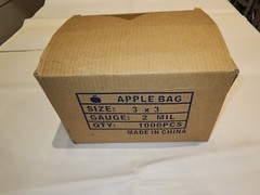 Apple Plastic Bags Baggies Jewelry Ziplock Zipper Stamp 2-100-1000 Bags lot