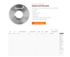 (1) Martindale USA 2.25″ x .031 x 5/8 # Slitting Screw Slotting Saw Blade