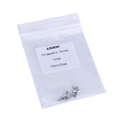 10pcs/pack Dental Orthodontic Crimpable Hooks Short/Long/Stop/Left/Right/Cross