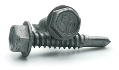 #14 Hex Washer Head TEK 3 Self Drilling Screws Strong Shield Coated – All Length