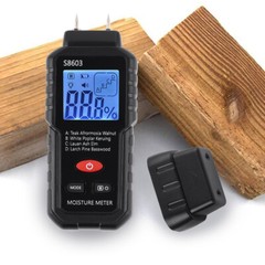 Digital LCD Wood Moisture Meter Detector Tester Wood Firewood Paper Cardboard。