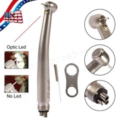 10X KaV Style Dental Fiber Optic LED High Speed Handpiece Internal 3 Spray 4Hole