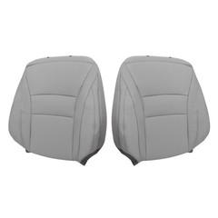 Gray Perforated Microfiber Leather Front Seat Covers Honda Accord Sedan 13-17