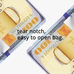 100pcs 3.5g Smell Proof Mylar Bags | Durable Zipper for Freshness | Food Grade