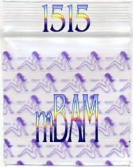 100 BUNNY & HEAVY D LOT APPLE MINI ZIP BAGGIES GREEN PURPLE MIX 2.5 MIL