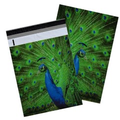 10×13″ Peacock and Parrots Combo Pack, Quality Bird Designer Mailer Shipping Bag
