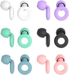 Reusable Silicone Ear Plugs Noise Cancelling Earplugs Protector Study Sleep Swim