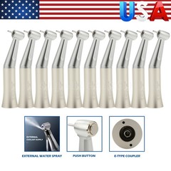 1-10PCS Dental Low Speed Handpiece Push Contra Angle fit FG Burs 1.6mm E-type dk