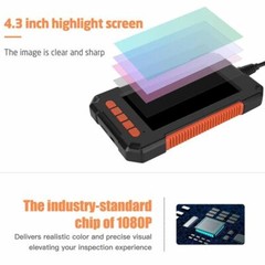Industrial Endoscope Camera 1080P HD 4.3” Screen Borescope Inspection Camera US