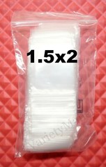 200 Reclosable Bag Combo 1.5×2 & 2×2 Clear 2 Mil Plastic Seal-Top Baggies