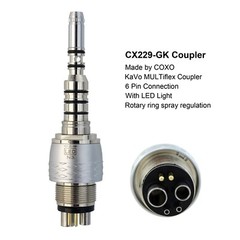 For KaVo MULTIflex Coupler 4 6 Hole BEING Dental Handpiece Coupling Fiber Optic