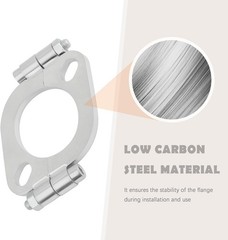 2.5 Inch Split Flange Repair Kit with 2 Bolts Carbon Steel Exhaust Flange 1pk