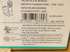 JP2HBC50RB-L20 Panduit StrongHold Hammer-On Beam Clamp – 50 COUNT
