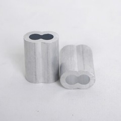 HIGOOD Aluminum Crimping Loop Sleeves Rope for 3/32”,Aluminum Alloy, PK 100