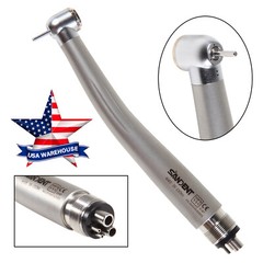 SANDENT Standard Head Dental Air Turbine High Speed Push Button Handpiece 4 Hole