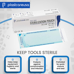 Self Sterilization Pouches Pouch Autoclave, Sterilizer Bags Dental Tattoo Nail