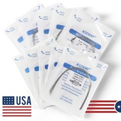 10X AZDENT Dental Orthodontic Super Elastic Niti Reverse Curve Round Arch Wires
