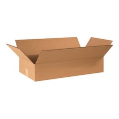 24 x 12 x 4 – Flat Corrugated Boxes – ECT-32, 25/Bundle