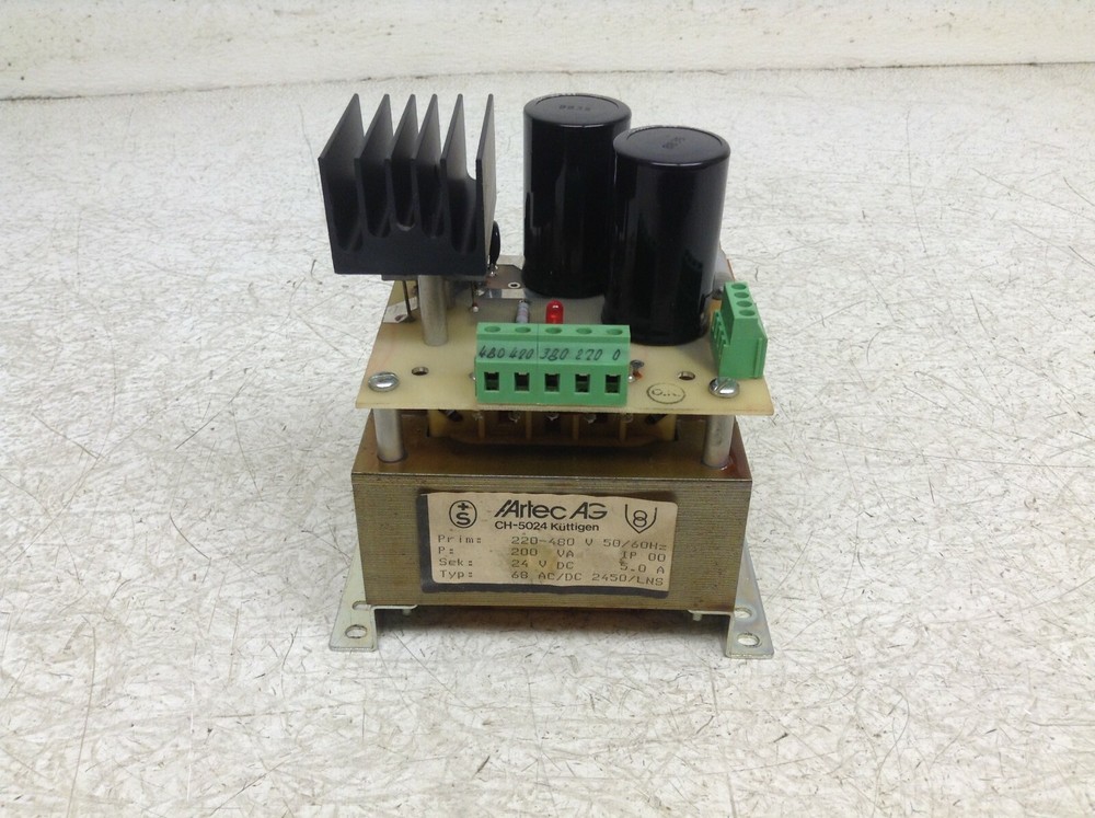 Artec AG 68 AC/DC 2450/LNS CH-5024 24 VDC 5 Amp Power Supply CH5024 (OK)