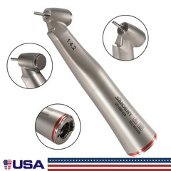 Dental LED Handpiece 1:4.2 Contra Angle 45° LED Fiber Optic Turbine Inner UPS