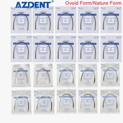 Dental Orthodontics Heat Thermal Activated Niti Arch Wire Ovoid/Nature AZDENT