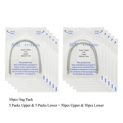 100pc Dental Orthodontic Arch Wires Niti Rectangular Round Natural 1622 012 016