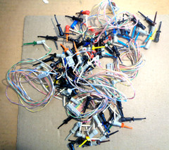 1 Set HP ? CABLES or Test Leads with Grabbers, or ??? 20 Pin w/ Grabbers on All