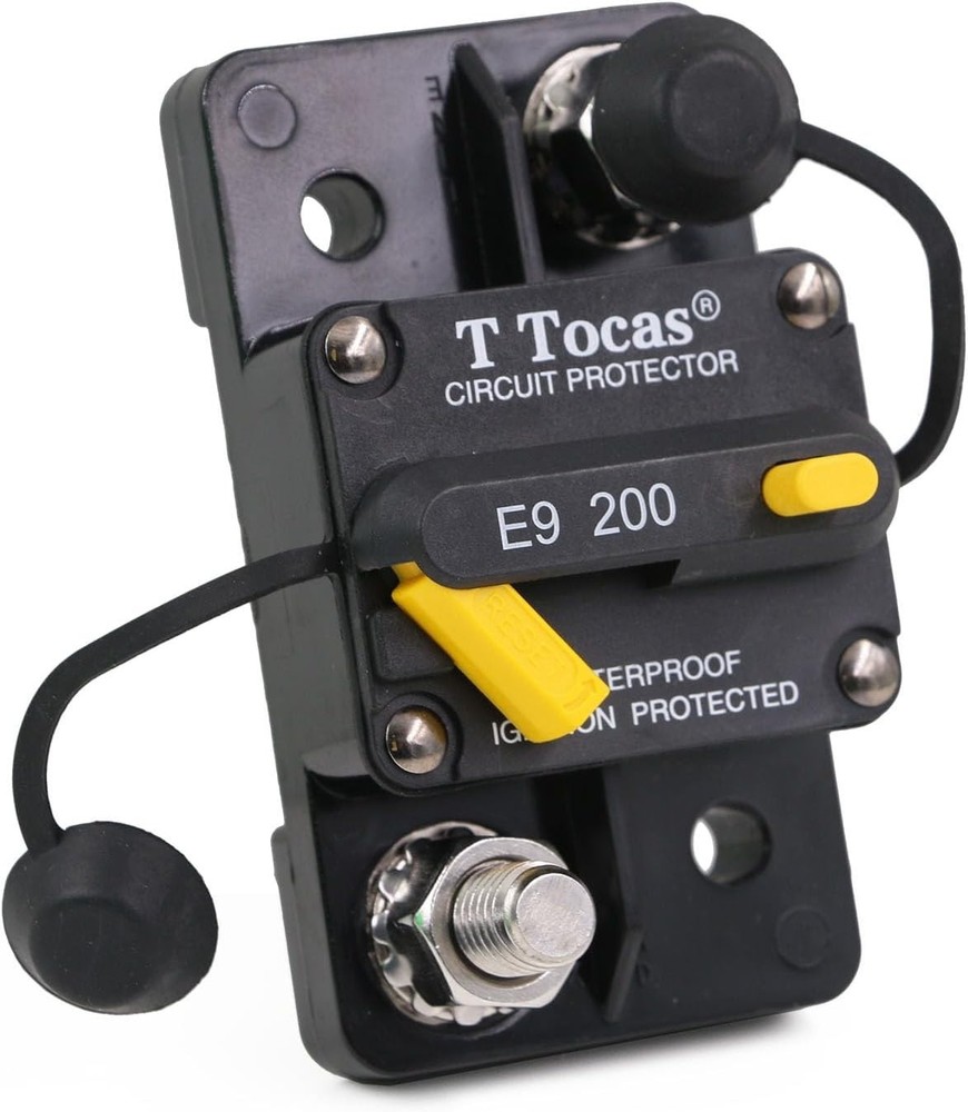 200 Amp Circuit Breaker with Manual Reset 12V48V Dc Waterproof 200A Amp Breakers
