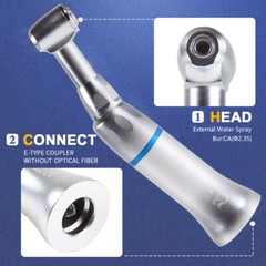 Dental E TYPE push button Contra Angle LOW Handpiece A+ Dentist Brand New PAD