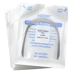 AZDENT Dental Orthodontic Super Elastic Niti Round Arch Wires Nature Form