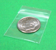 1″x1″ Poly Bags 2mil Clear Reclosable 500 Small 1″ Square Mini Baggies 1×1 Size