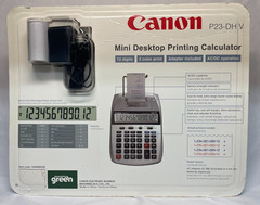 Canon P23-DH V Mini Desktop Printing Calculator and LS-100TS Handheld Calculator