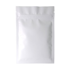 100 New Flat White Aluminum Mylar Foil QuickQlick™ Zipper Seal Bags Pouch 3×4″