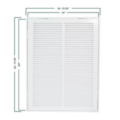 14 In. X 20 In. Steel Return Filter Grille