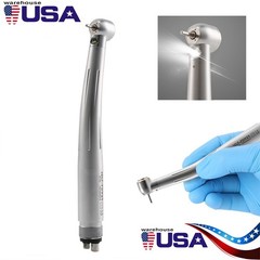 LED Fiber Optic Push Handpiece 4H E-generator Dental High Speed Handpieces