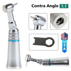 NSK Style Dental Low Speed Handpiece Push Button Contra Angle Fit FG1.6MM Burs