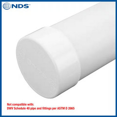 4 in. PVC S&D Cap – Sewer & Drain Pipe End Cap, Slip Fit, Durable