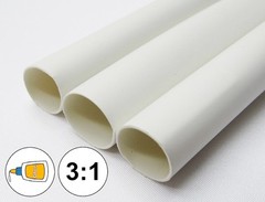(1 FOOT) 1/4″ White Heat Shrink Tube 3:1 Dual Wall Adhesive Glue Marine 6.4mm ID