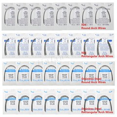 Dental Orthodontic Arch Wire Round/ Rectangular Niti/Stainless Steel Upper/Lower
