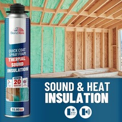 Spray Foam Insulation Kit (18 x 32.80 oz/930 gr – 480 Board feet), Self-Expandin