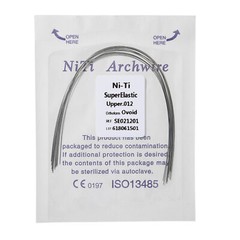 10 Pcs/Pack Dental Orthodontic Round Super Elastic NiTi Arch Wire Ovoid All Size